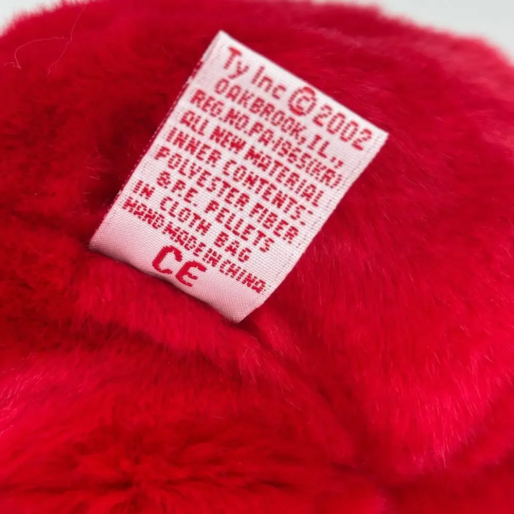Ty Beanie Buddies America Teddy Bear Plush Red Flag 14 Inch‎ Vintage 2002